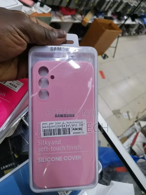 Silicone Case for Samsung Galaxy A34 5G Silicone Cover Pink