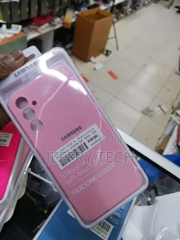 Silicone Case for Samsung Galaxy A34 5G Silicone Cover Pink
