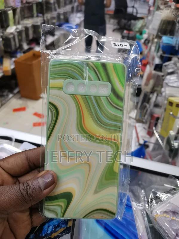 Green Marble Samsung Galaxy S10 Plus Case - main view
