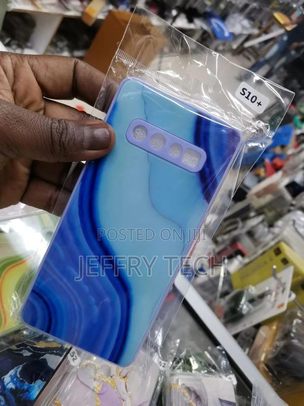 Galaxy S10 Plus - Blue Marble Series - Premium Printed Glass - thumbnail 2