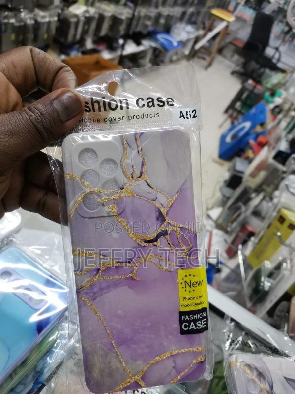 Marble Samsung GALAXY A52 5G Case - Purple Clouds - main view