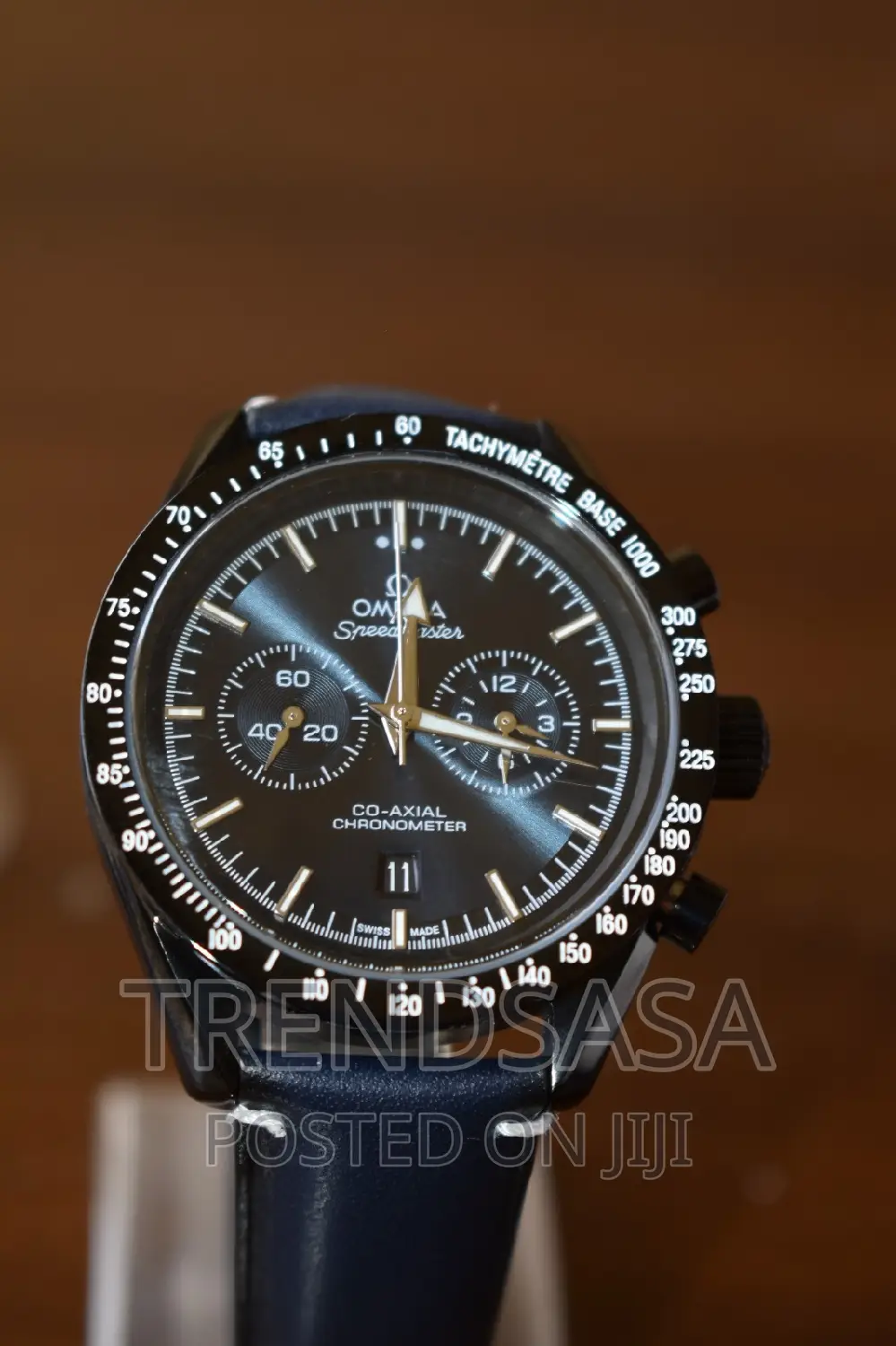 Omega Speed Master Co-Axial Chronometer Blue Dial and Straps