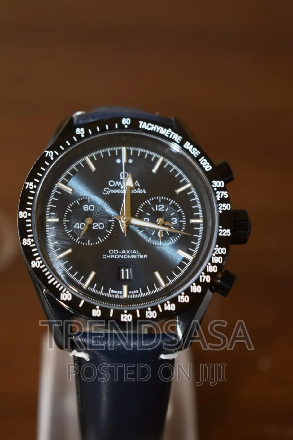 Omega Speed Master Co-Axial Chronometer Blue Dial and Straps