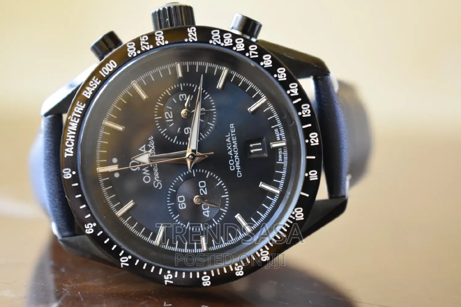 Omega Speed Master Co-Axial Chronometer Blue Dial and Straps