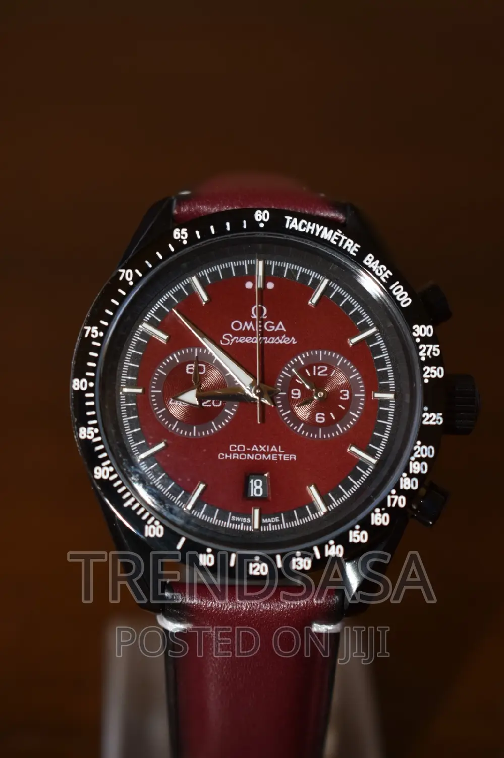 Omega Chronograph Speedmaster Red Dial and Straps Watch