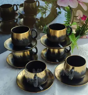 A Set of 6 Unique Classy Cup and Saucer*