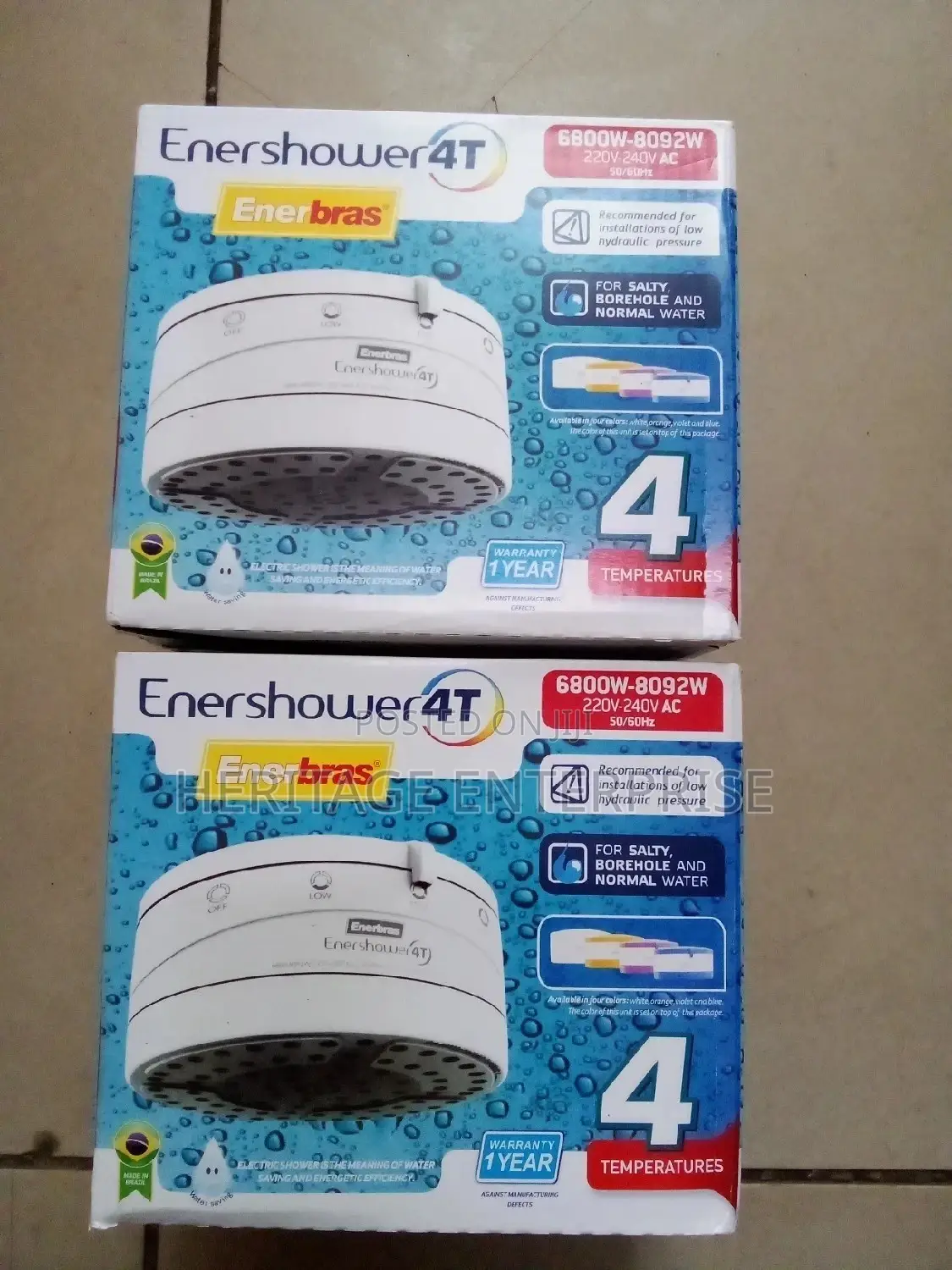 Shower Head// Enerbras Enershower 4T.