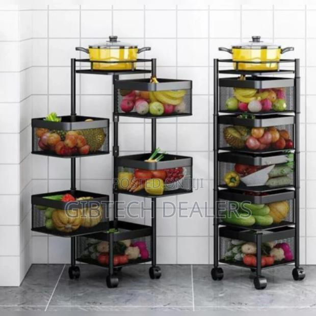 5 Layer Rotatable Square Fruit Rack - main view