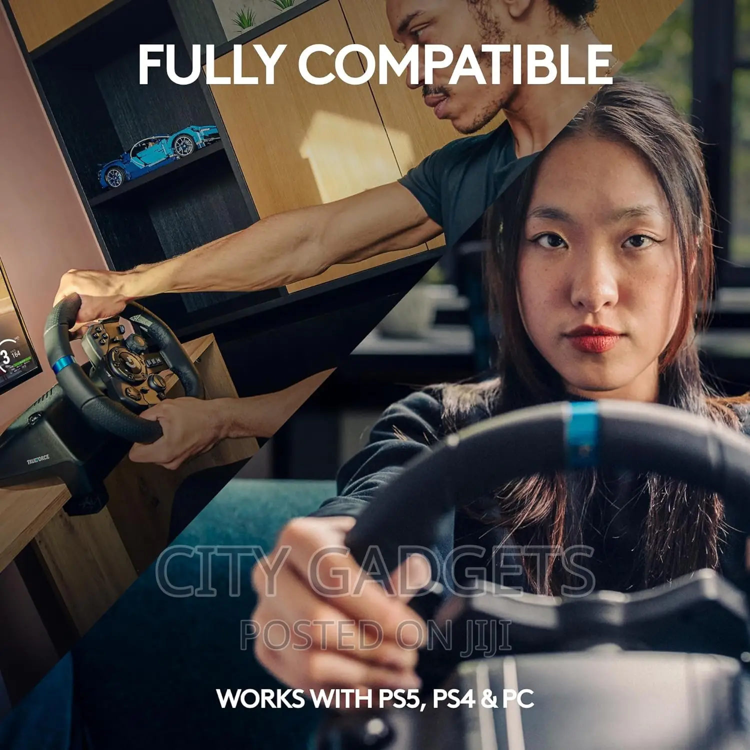 Logitech G923 Racing Wheel and Pedals, TRUEFORCE
