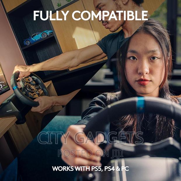 Logitech G923 Racing Wheel and Pedals, TRUEFORCE