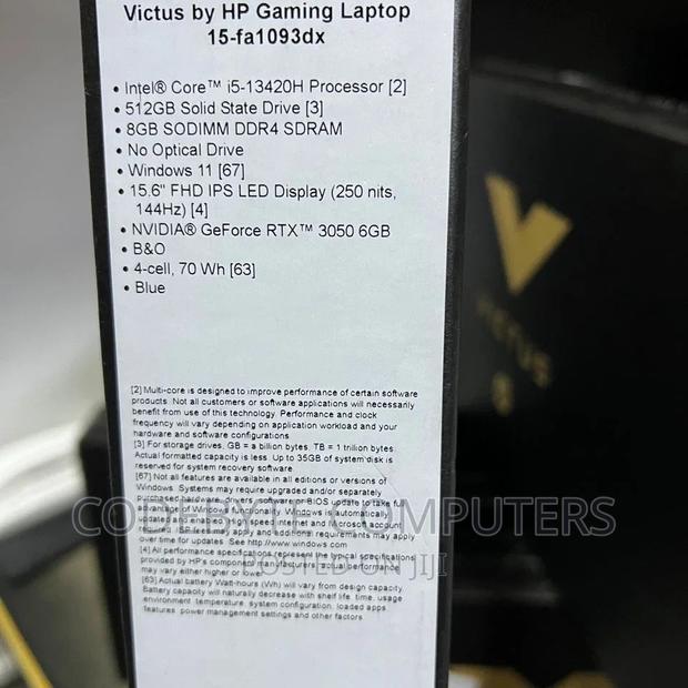 New Laptop HP Victus 16 8GB Intel Core I5 SSD 512GB - main view