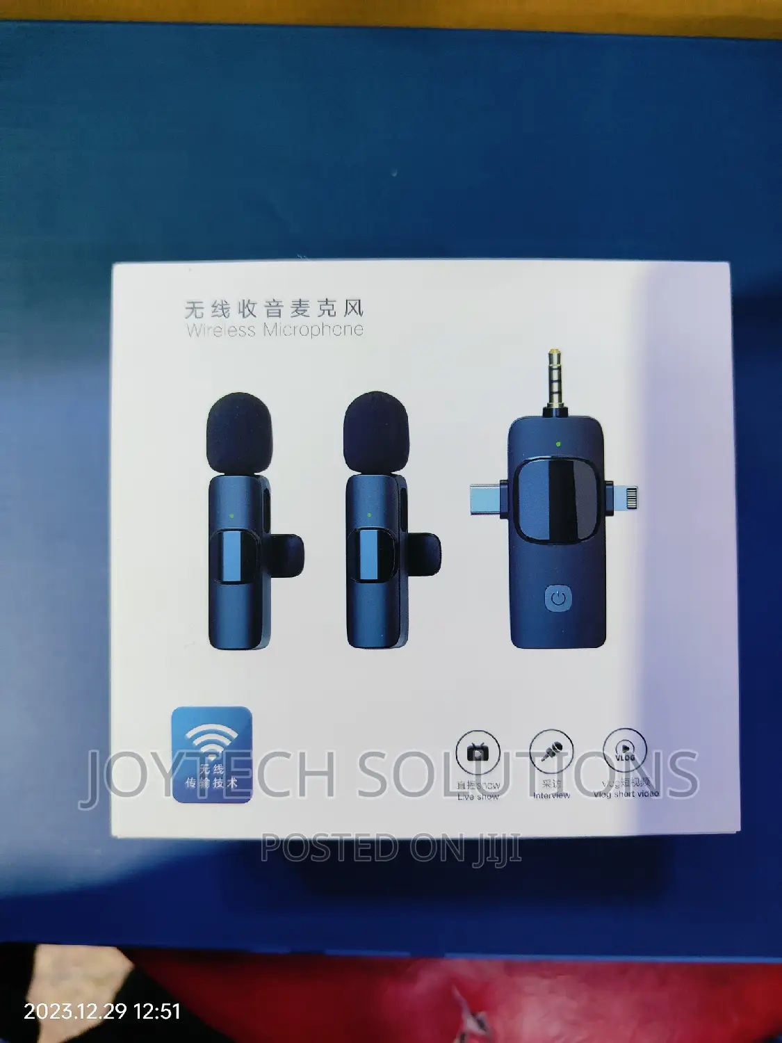 Universal Wireless Lapel Dual Microphone
