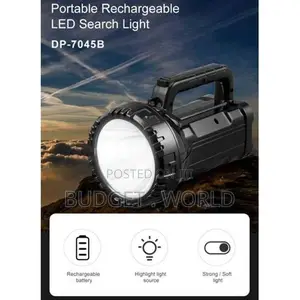 DP Portable Rechargeable LED Torch Light DP 7045B Non-Brand