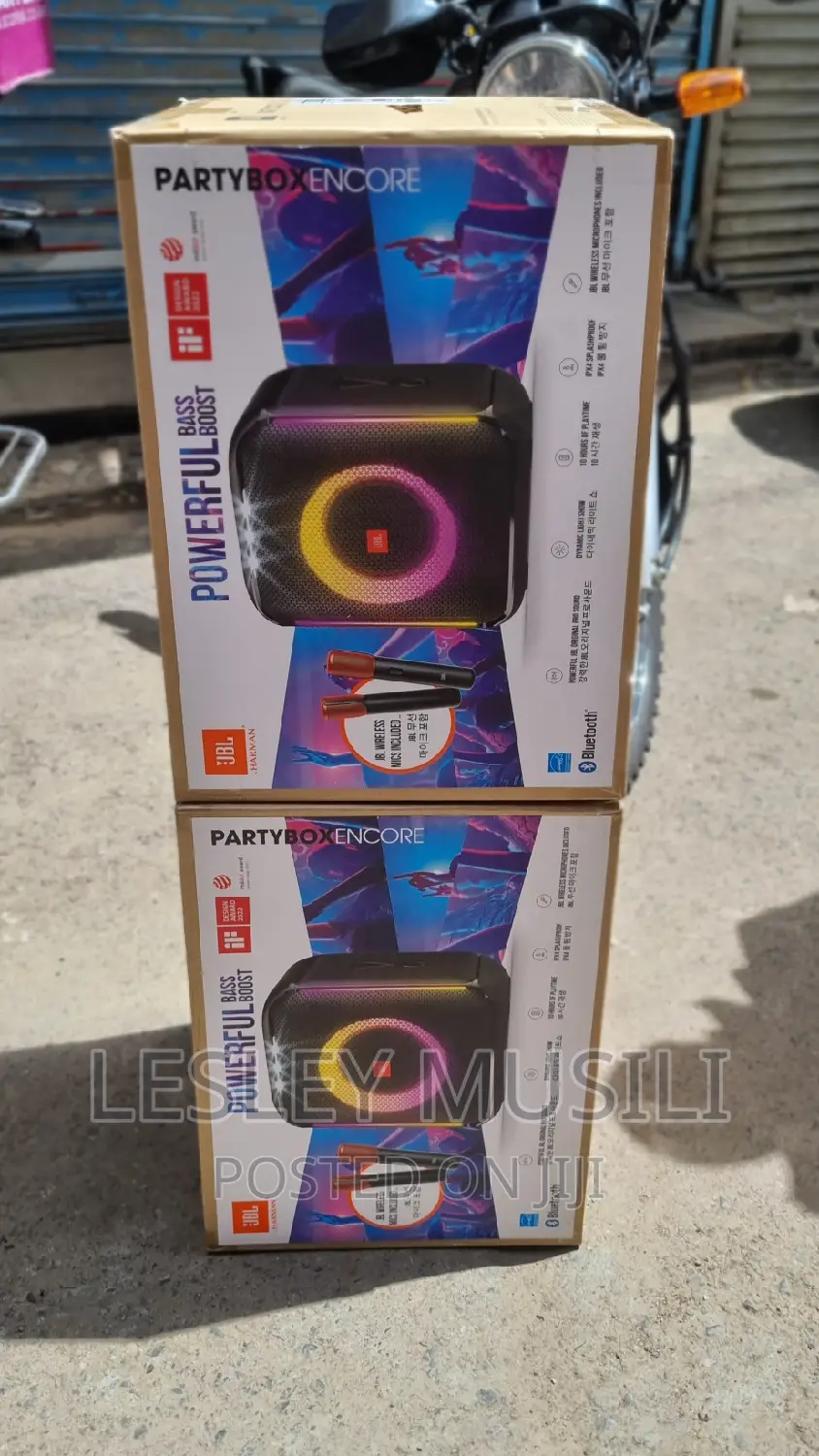 JBL Partybox Encore Bluetooth Speaker With 2 Microphones