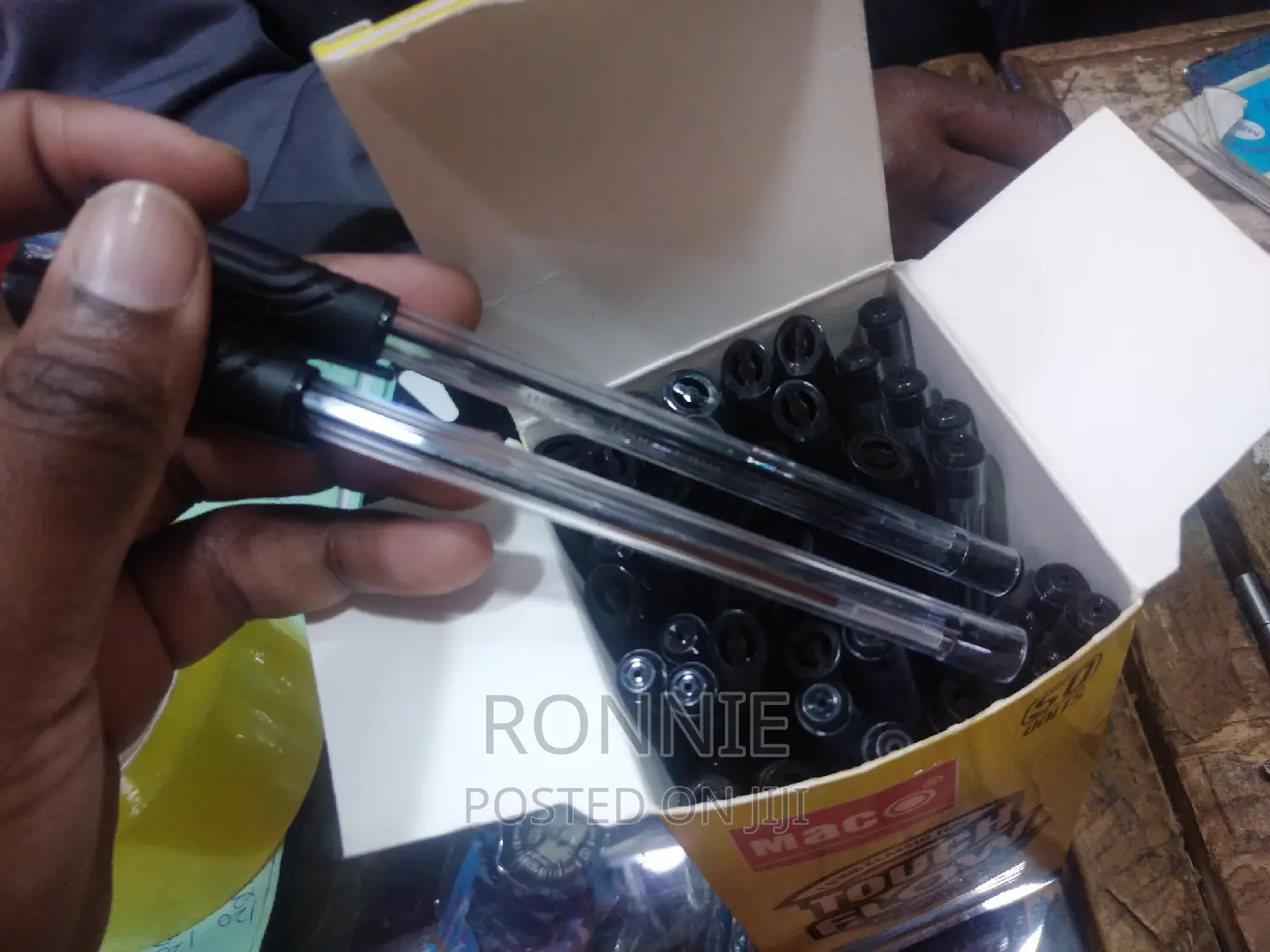 50pcs Touch Flow Made in India Black Blue Ink Biros Quality