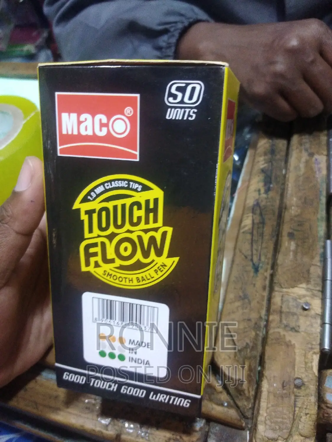 50pcs Touch Flow Made in India Black Blue Ink Biros Quality