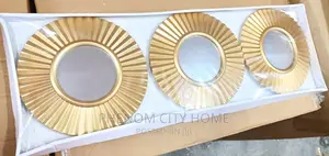 3 Piece Decor Mirrors/Clock