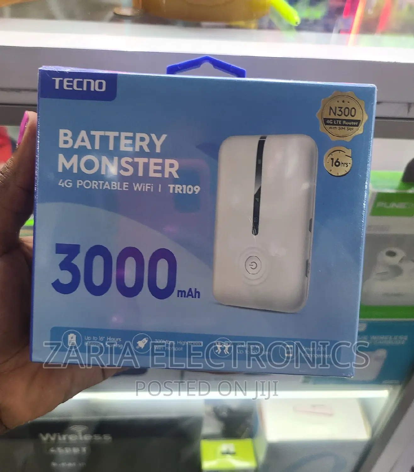 Tecno Portable 4g Mobile Wifi, Upto 16users