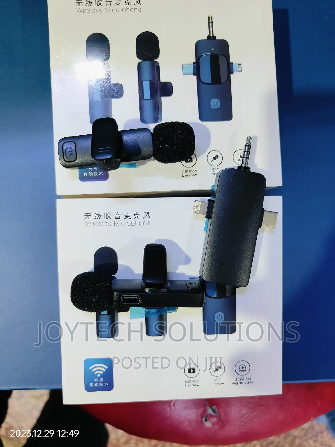 Dual Camera Wireless Lapel Microphone