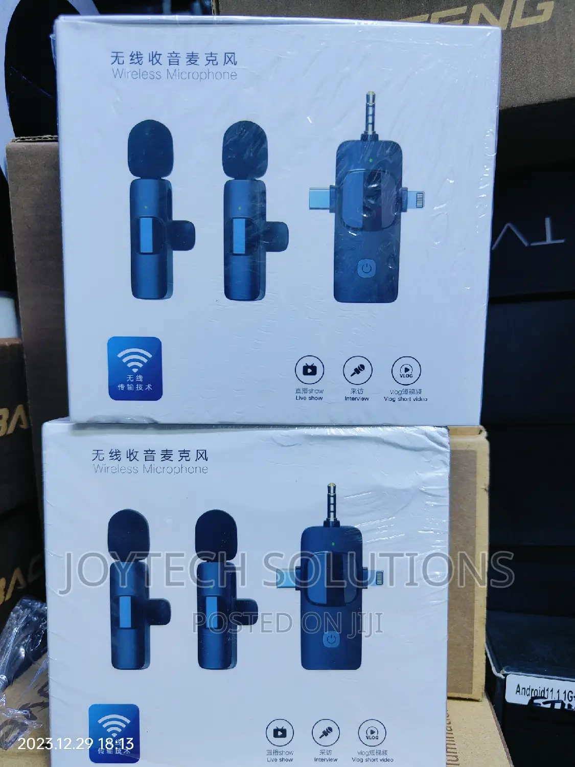 Noise Reduction Lavalier Lapel 3 in Wireless Microphon