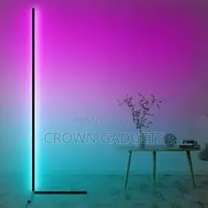 Modern Simple RGB LED Corner Floor Lamp Colorful Atmosphere