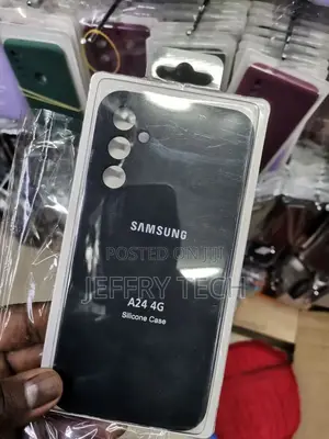 Samsung Galaxy A24 4G Silicone Back Case Black