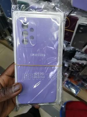 Dark Purple Liquid Silicone Cover for Samsung Galaxy A33 5G - thumbnail 2