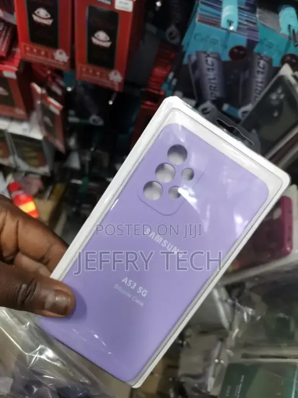 Purple Silicone Soft Touch Back Cover for Samsung A53