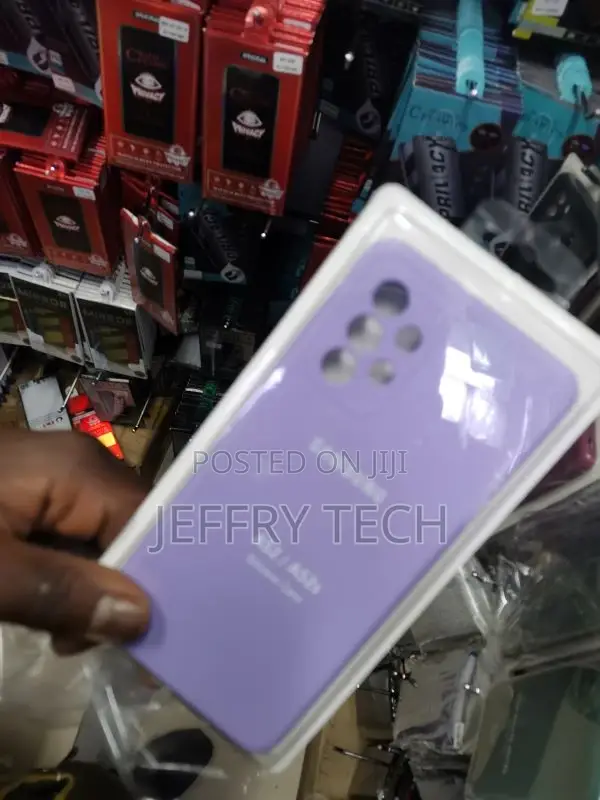 Original Silicone Cover for Samsung Galaxy A52 Soft Purple
