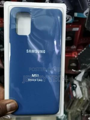 Dark Blue Silicone Case for Samsung M51 - thumbnail 2