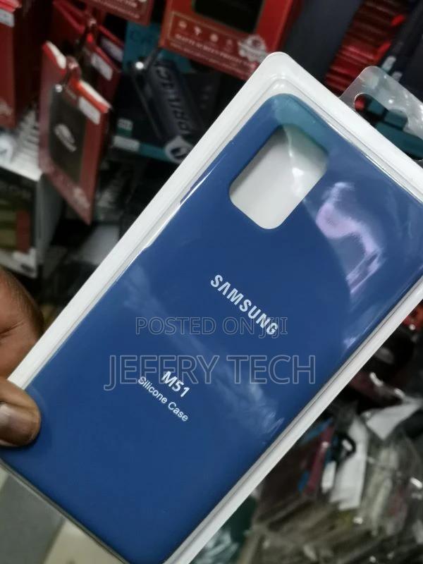Dark Blue Silicone Case for Samsung M51 - thumbnail 3