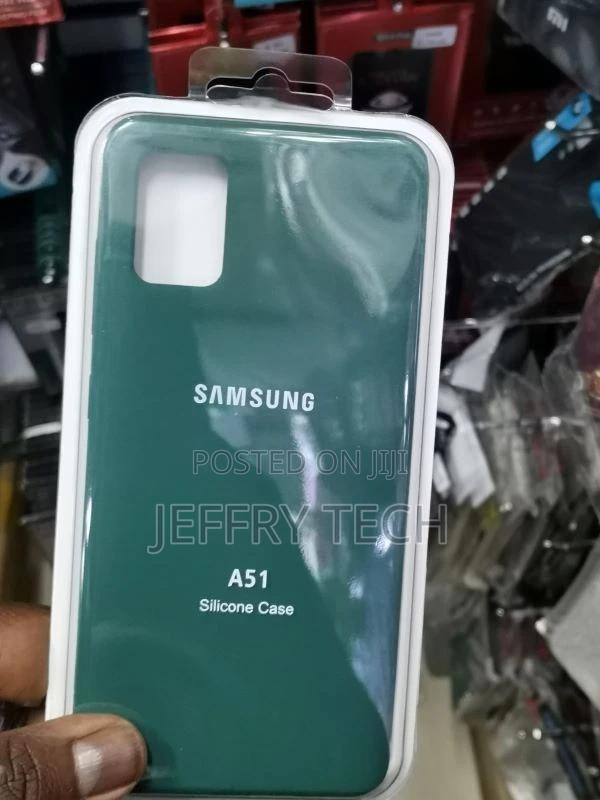 Dark Green Silicone Case for Samsung A51