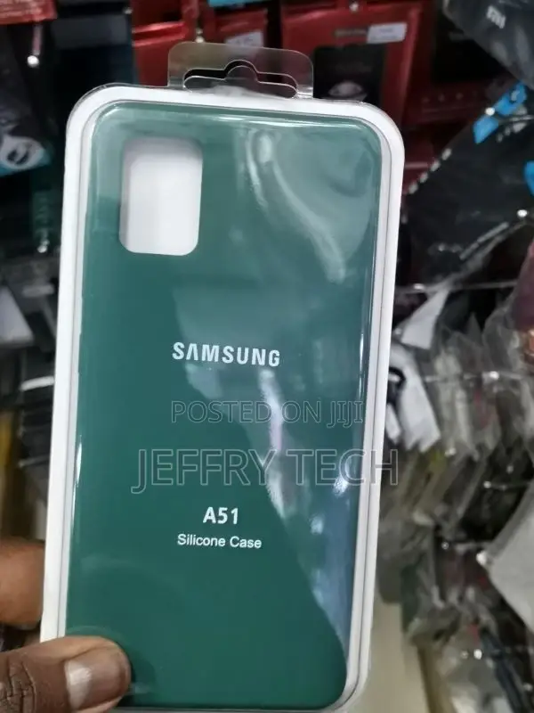 Dark Green Silicone Case for Samsung A51