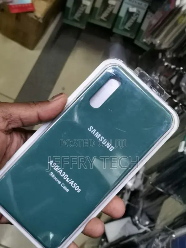 Liquid Silicone Green Case for Samsung A50 A50s - Minimali