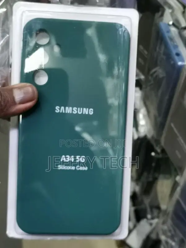 Samsung Galaxy A34 5G Green Ultra Soft Liquid Silicone Case