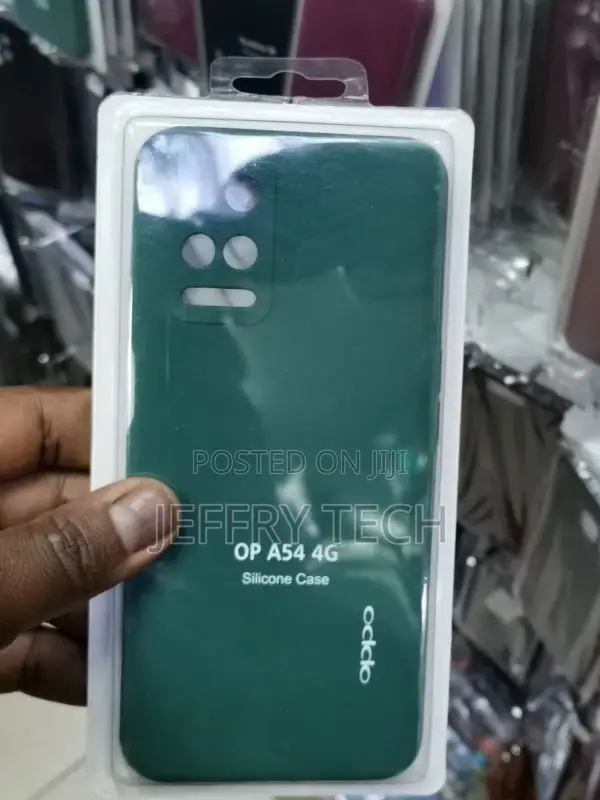 Dark Green Spazy Silicone Case for Oppo A54 4g