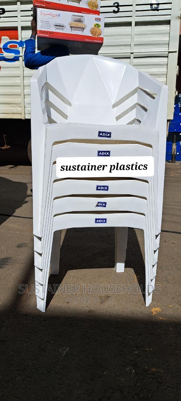White Plastic Chairs Available - thumbnail 3