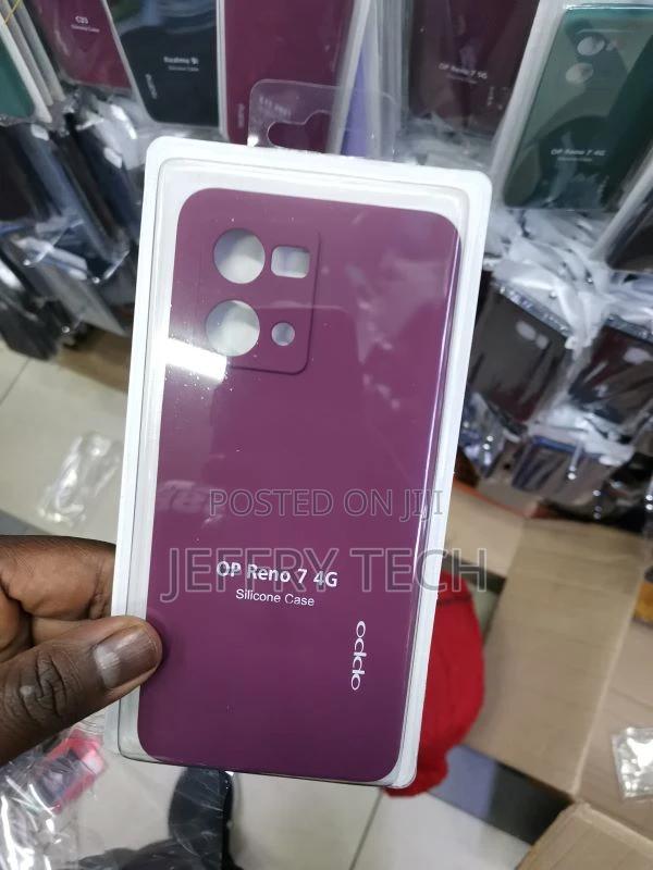 Back Cover for Oppo Reno 7 5G Silicon Pudding Case (Black,