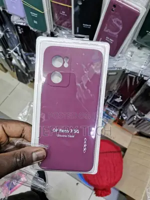Back Cover for Oppo Reno 7 5G Silicon Pudding Case (Black,