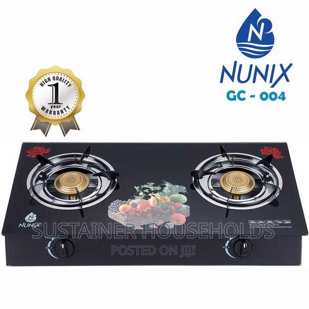 *Nunix GC-004 Two Burner Glass Top