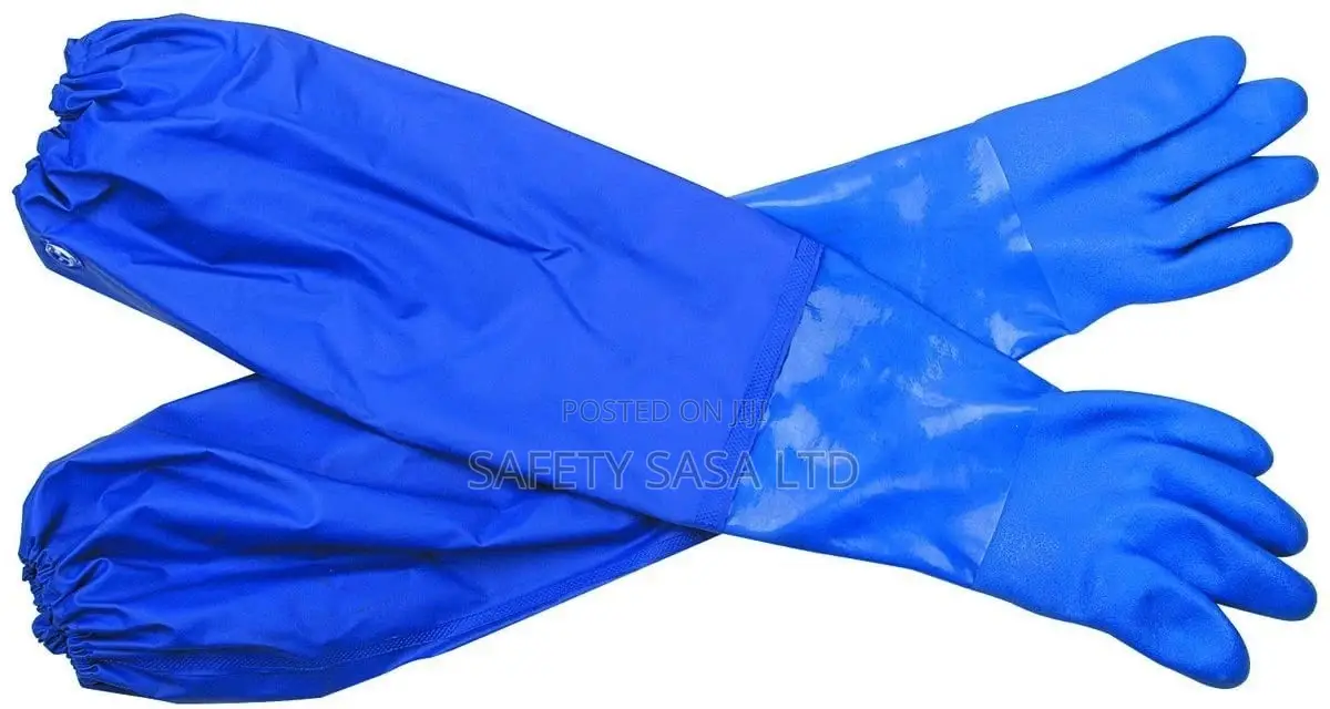Long Cuff Pvc Gloves 48cm