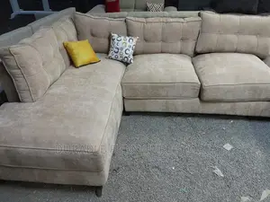 6 Seater Coner Seat Brown Sofa
