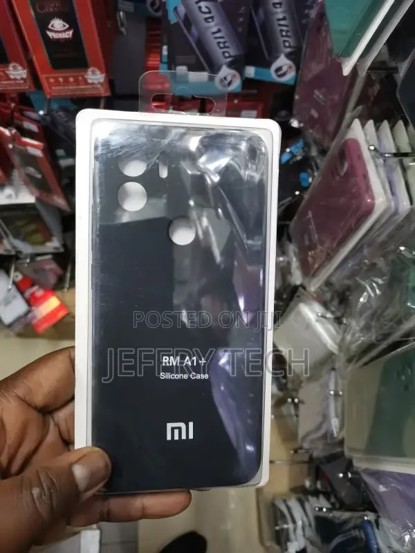 Black Cover Case for Xiaomi Redmi A1 Plus | A2 Plus Silicone