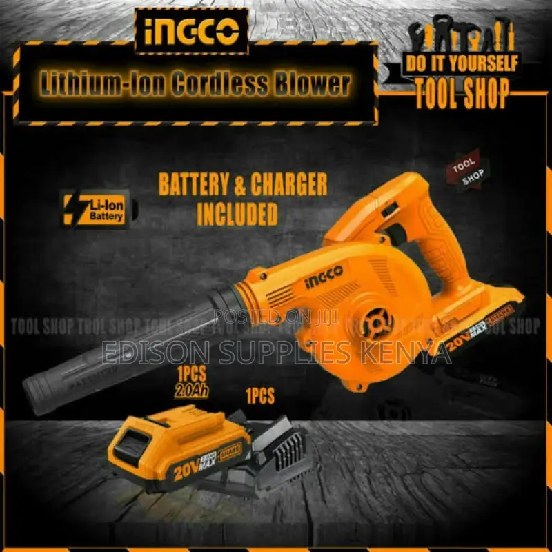 Ingco Cordless Blower 20v Rechargeable Air Dust Blowers