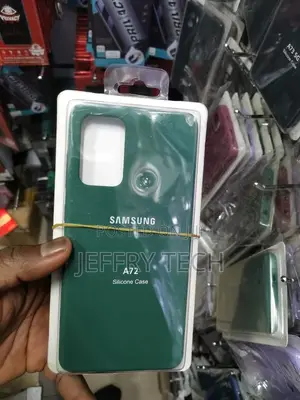 Samsung Galaxy A72 Square Silicone Case - Green