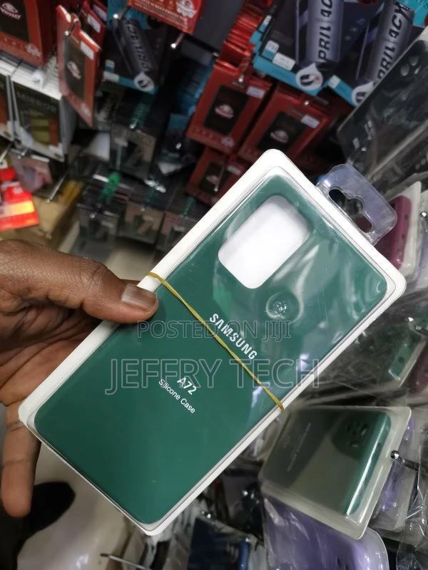 Samsung Galaxy A72 Square Silicone Case - Green - thumbnail 2