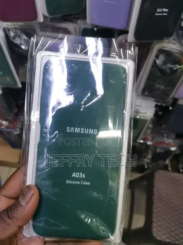 Green Silicone Back Cover for Samsung A03S