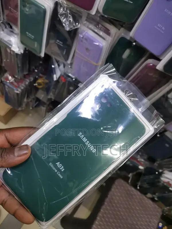 Green Silicone Back Cover for Samsung A03S