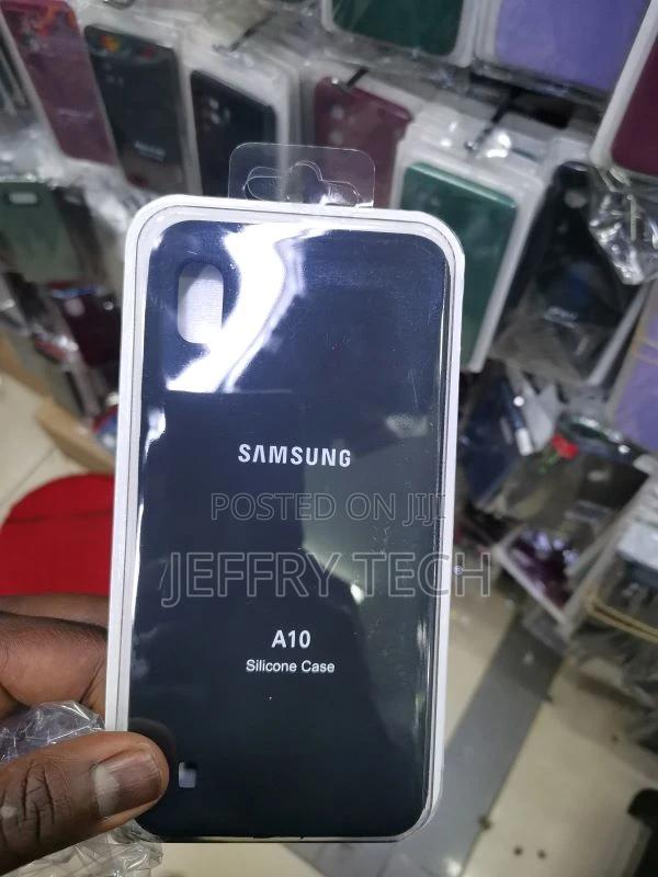 Candy Soft Silicone Phone Case for Samsung Galaxy A10 Black - main view