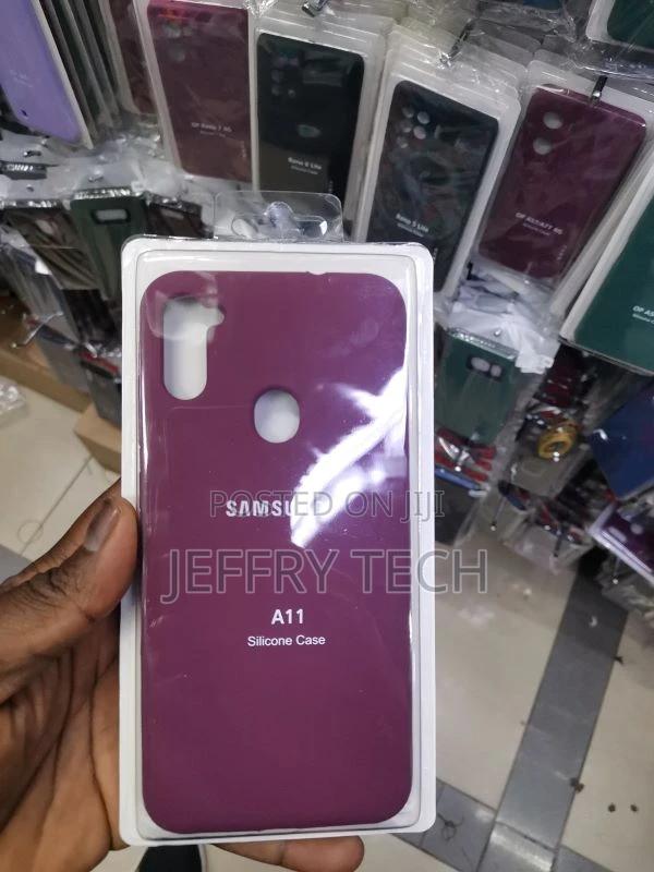 Silicone Case With Soft Touch for Samsung A11 Red